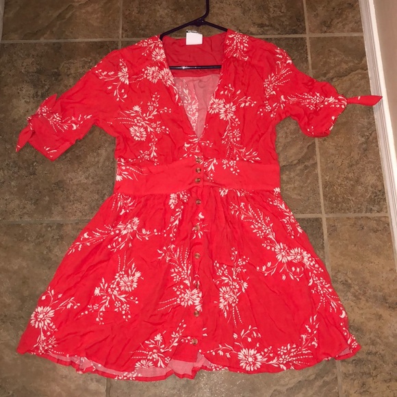 Vici Flower Print Dress - Picture 3 of 4